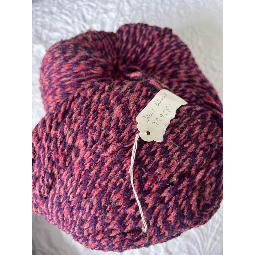 Worsted Wool imported from Wales‎ Dewi 1 Lb 5.5oz. Pink/purple NWT